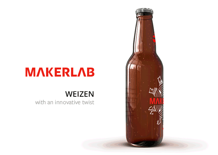webly studio Makerlab Label Beer
